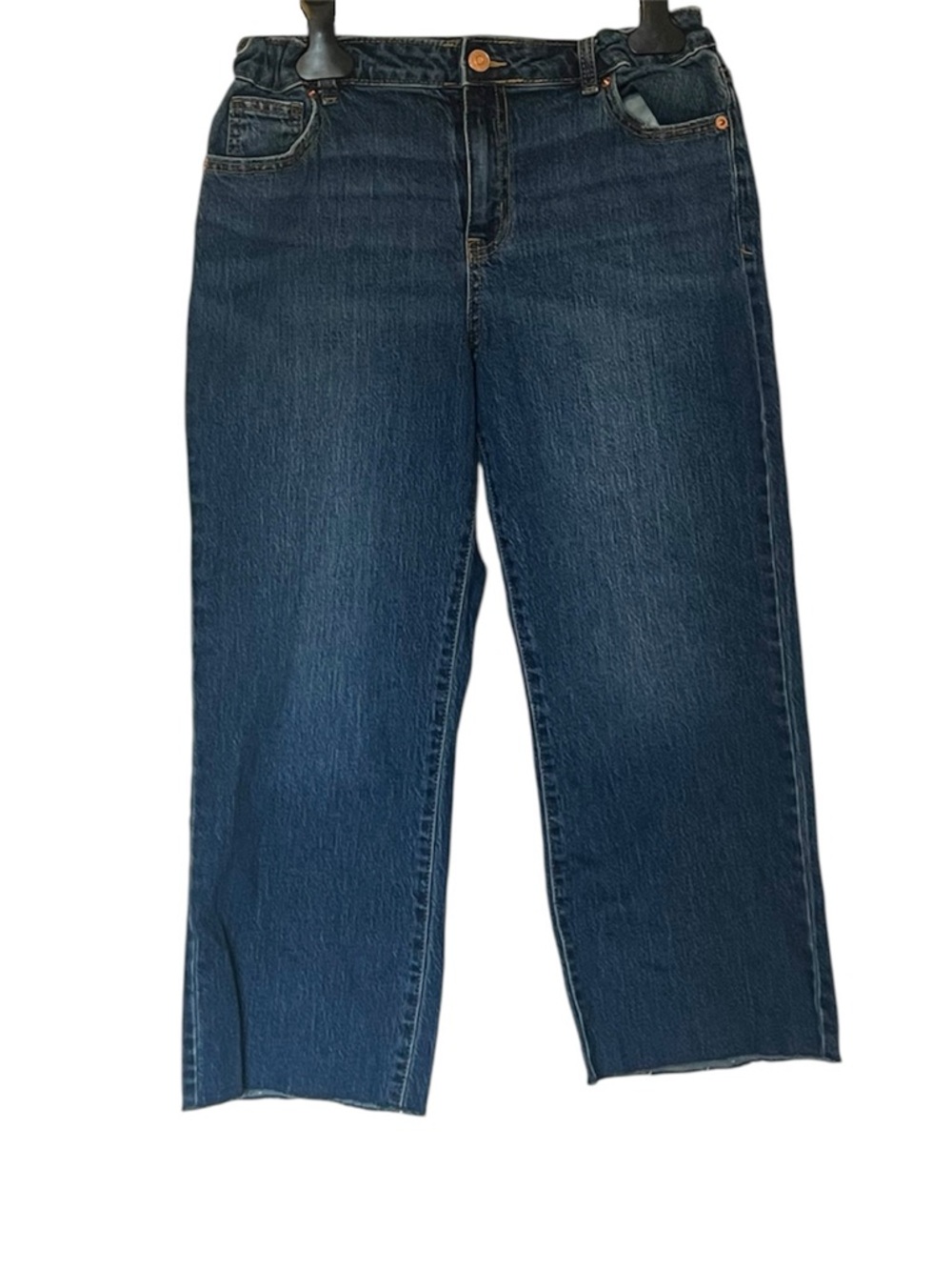 Cat & Jack Girls Wide Leg Jeans in Dark Blue Wash